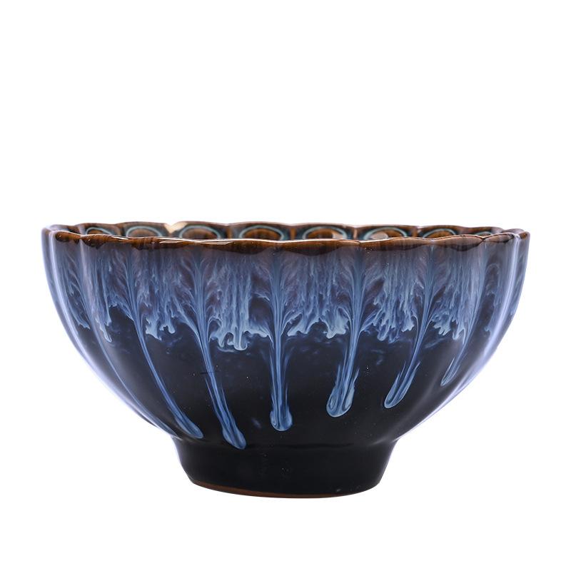 Tradition Kiln Transformation Ceramic Teacup Home Master Cup Chinese Tea Set Accessories Handmade Silver Inlay Tea Cup