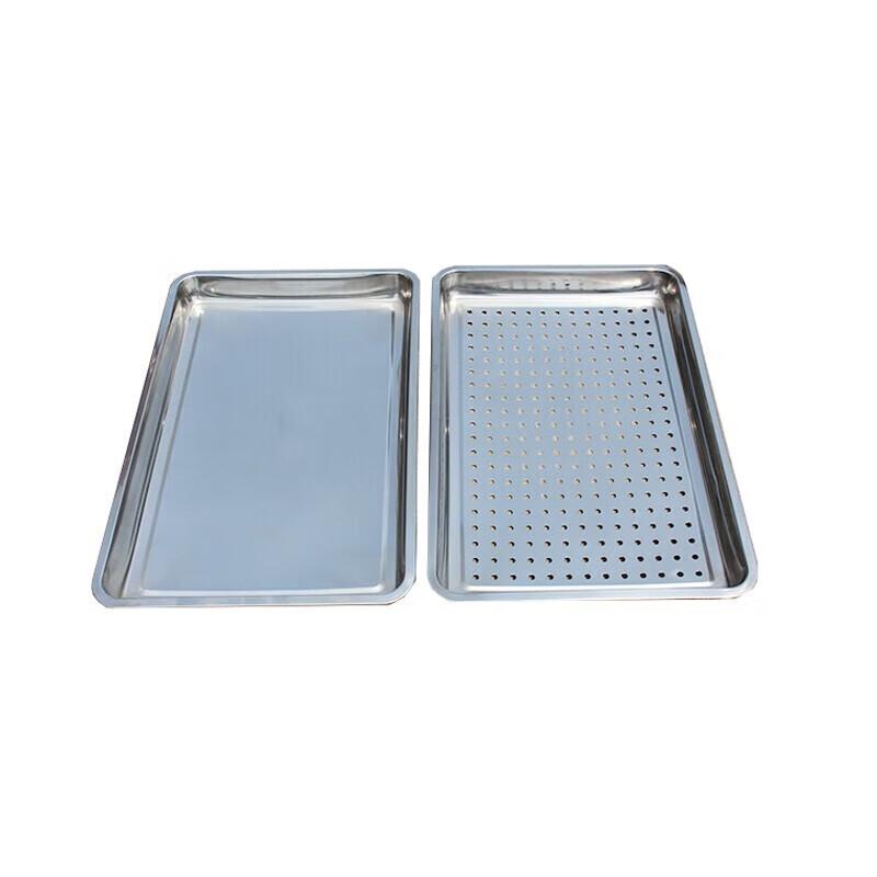 304 Stainless Steel Perforated Rectangular Steaming Tray