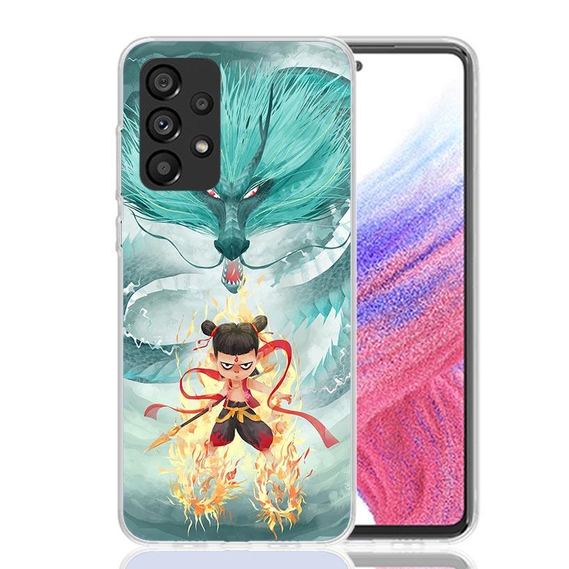 Nesha Nezha Cartoon Phone Case For Samsung Galaxy A17 A16 A14 A15 A13 A57 A56 A54 A55 A53 A37 A36 A34 A35 A33 A26 A24 A25 A23 Ga