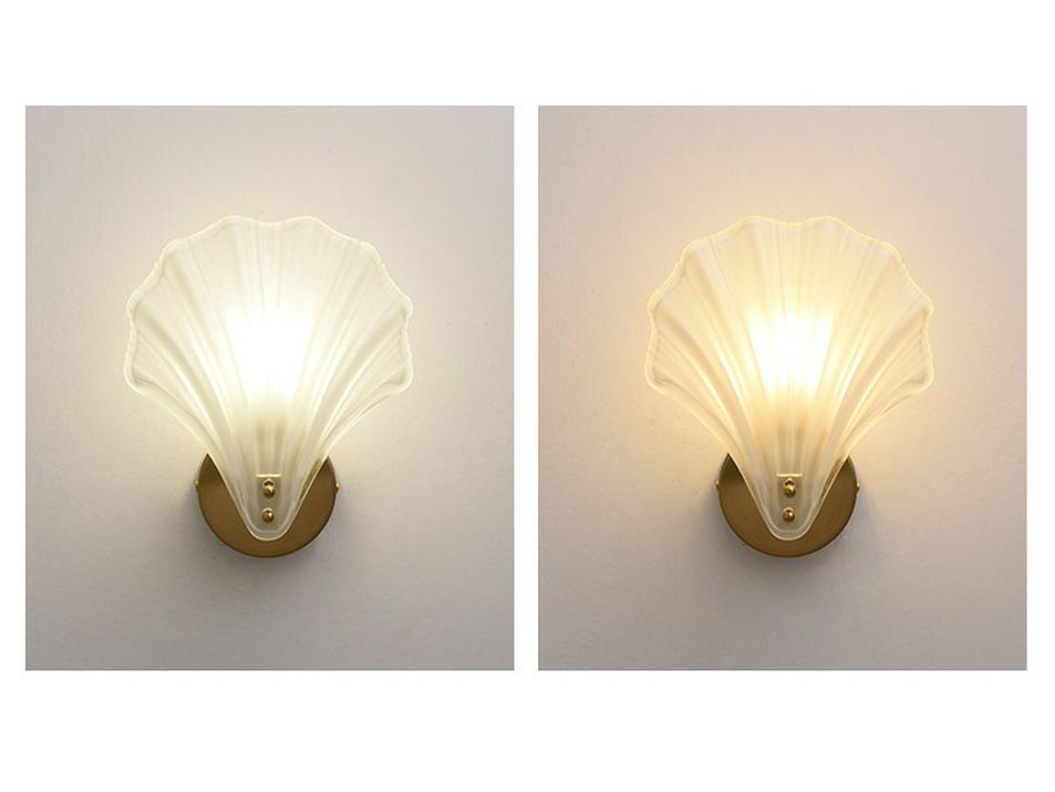 Elegant Shell Wall Lamp for Living Room, Bedroom, Hotel, and Corridor Décor