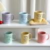Cute Ceramic Mugs Coffee Cups 300ml Creative Letters Mug Home Kitchen Decoratio Milk Yogurt Breakfast Tea Water Cup Office Gift