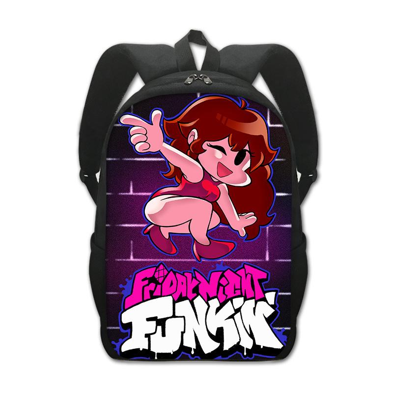 Friday Night Funkin Large Capacity Student School Bag Printed Backpack Creative Backpack