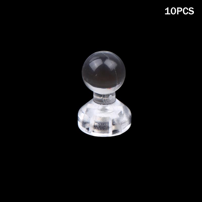 Mini Magnetic Invisible Badge Display Stand High Clear Acrylic Base For Badge Holder Accessories Desktop Storage
