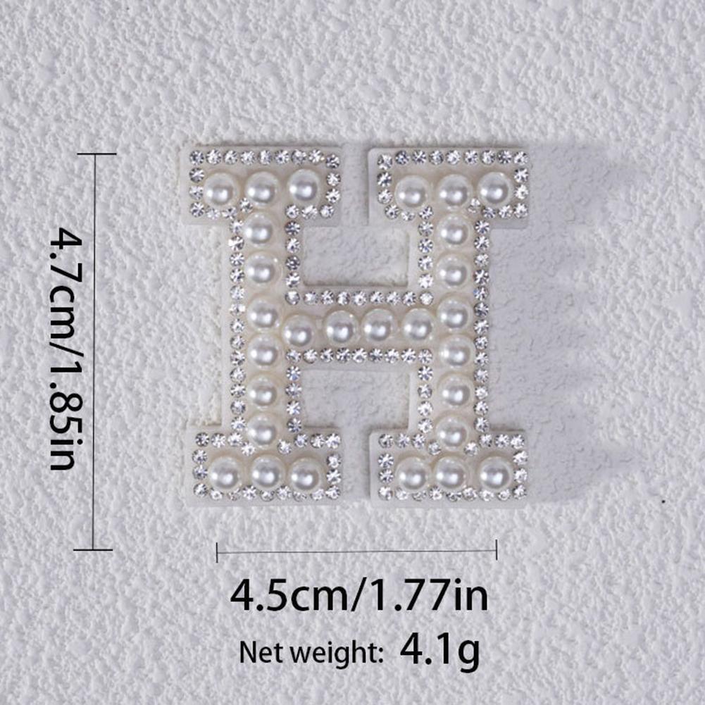 Pearl Letters Clothes Letter Alphabet Embroidery Sparkle