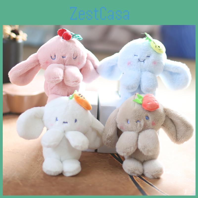 Cute Soft Bunny Plush Keychain Adorable Rabbit Bag Pendant Stuffed Animal