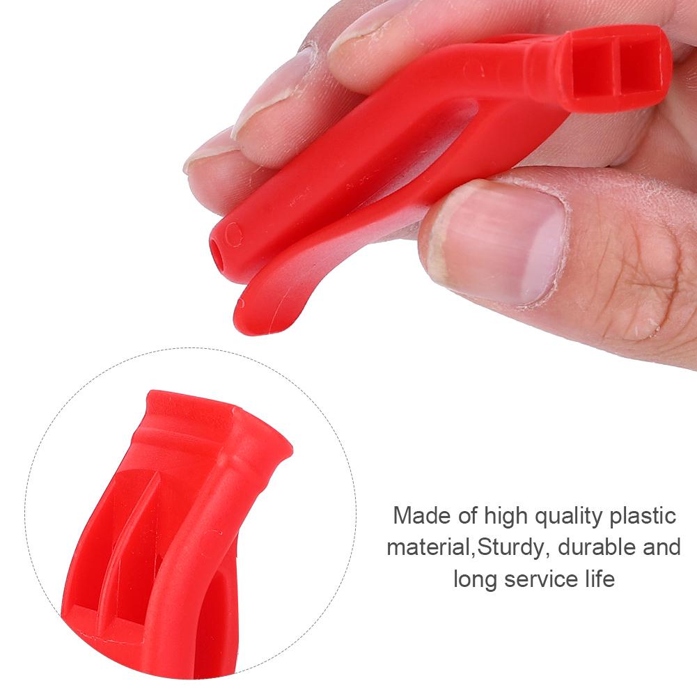 

8PCS Plastic Bright Red Lightweight Life Vest Dual Frequency Outdoor Survival Rescue Emergency Long Distance High Pitch Whistle