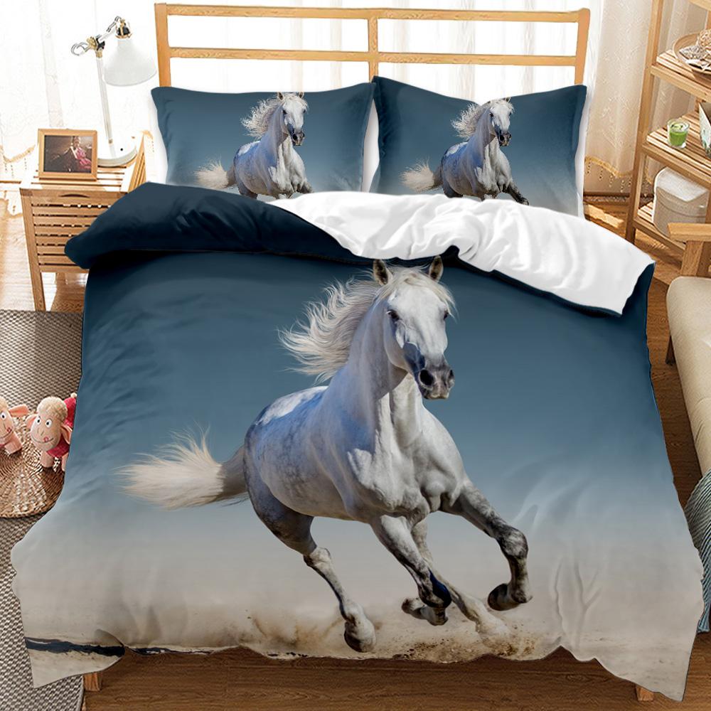 3D Bed set Beautiful Beach Bedding Bed Sets Modern Quilt Cover+pillowcases Winter California King Bedding Sets Jogo De Cama Bed
