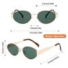 2pcs Y2K Round Frame Fashion Glasses for Men and Women Non prescription Trendy Accessories Couple Matching