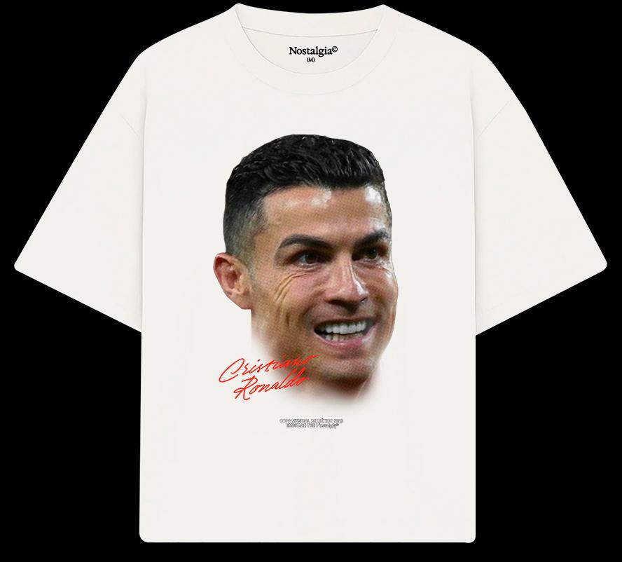 CR7 BIG HEAD Graphic T-shirt Men Women Fashion Hip Hop Short Sleeves Cotton Oversized Streetwear Harajuku Y2k High Quality Female Male Clothing