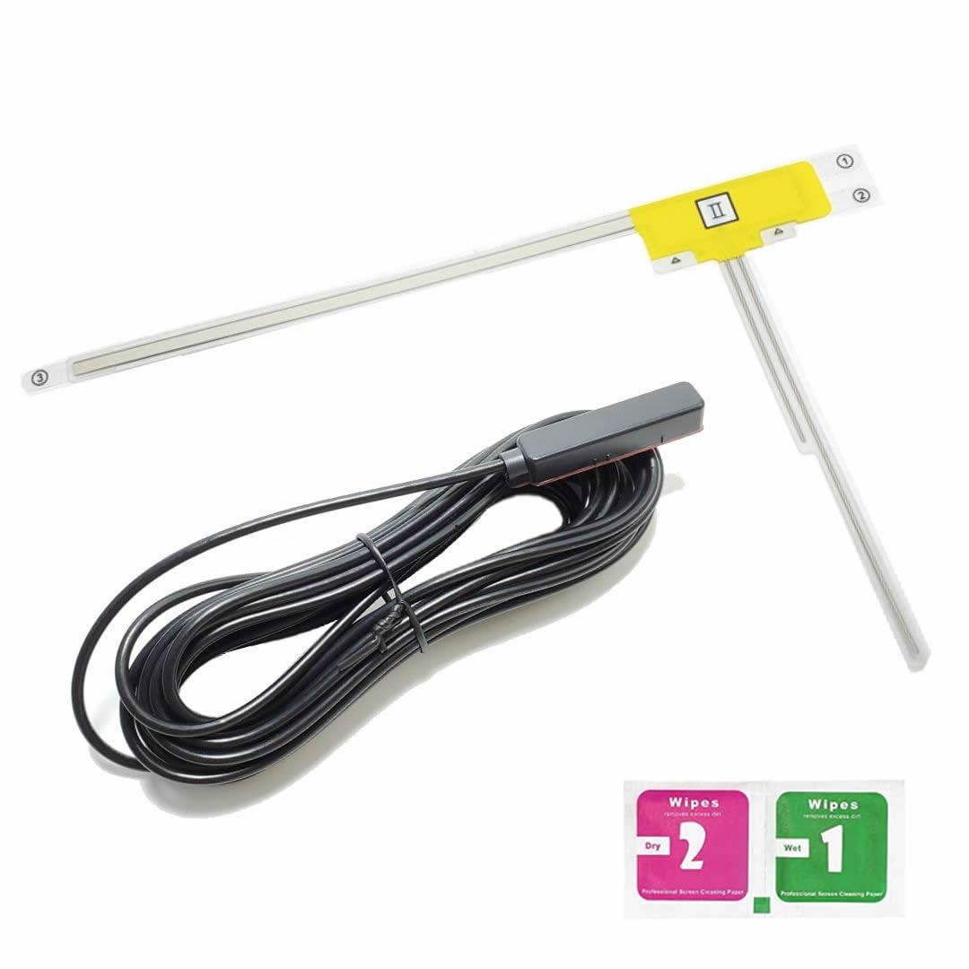 

HF201S-01 1 Seg Antenna Set 1ch for Car Navigation Systems, Kenwood/Toyota/Daihatsu etc