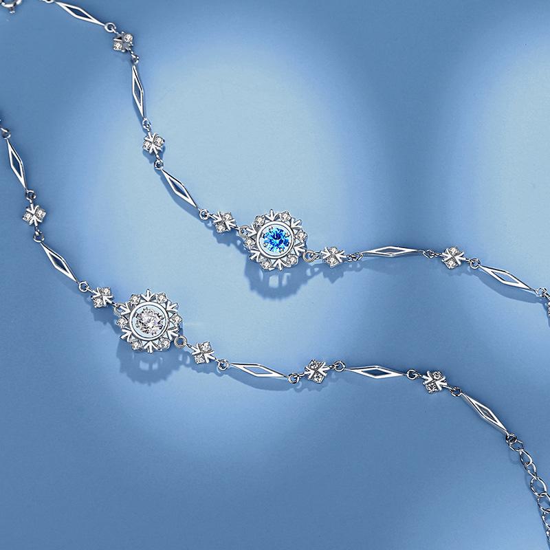 Tancise 925 Sterling Silber Armband Schmuck Geometrische Perlenkette Gliederarmbänder Mode Feines Hochzeitsgeschenk für Freundin Frauen