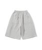 KNITTED Bermuda Training Half Pants Melange Grey