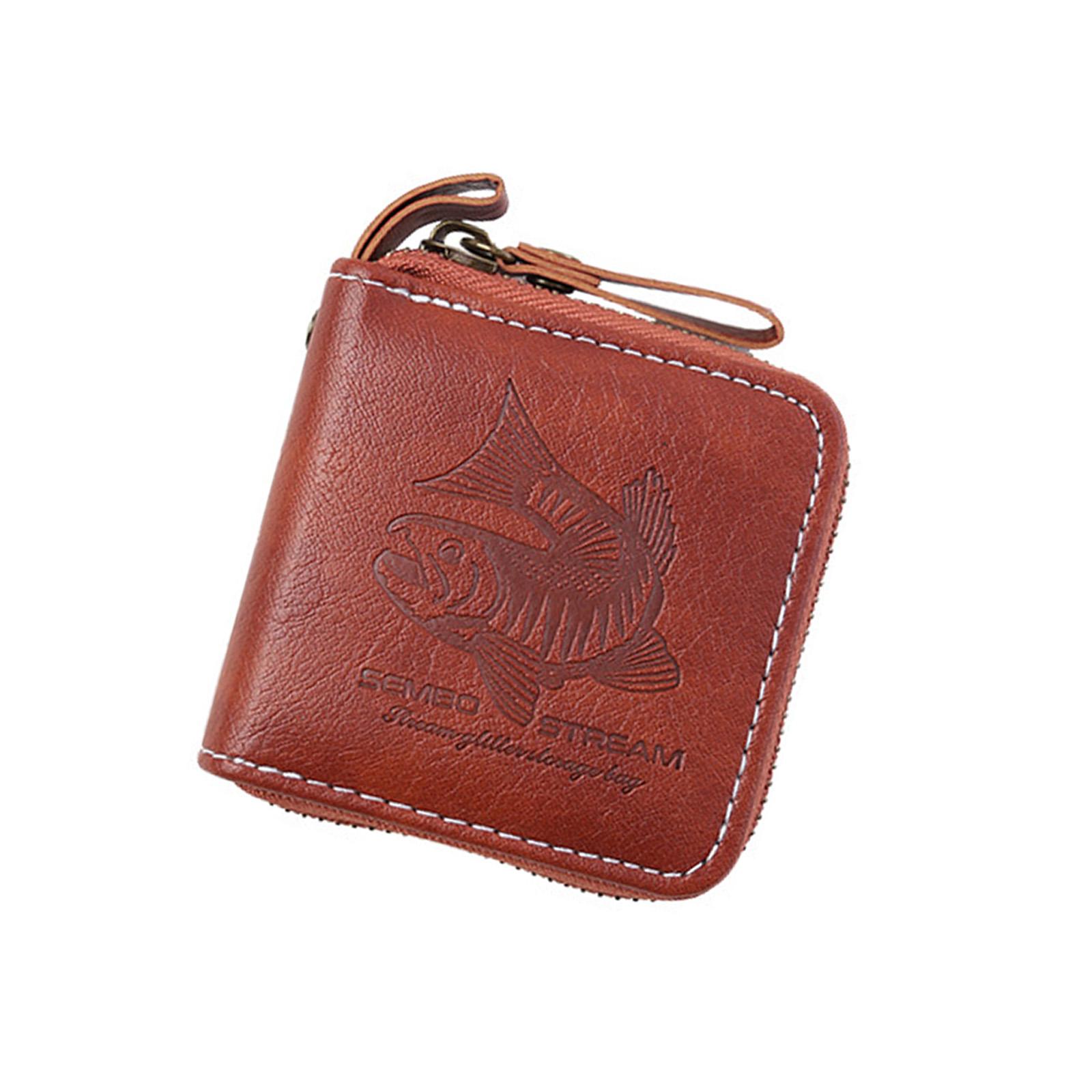 

Водонепроницаемая сумка для хранения рыболовных приманок из ПУ кожи, чехол для снастей, сумка для металджигов, блесен, блесток, легко носить S