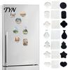 Clear Acrylic Refrigerator Magnets 10Pcs DIY Fridge Magnet Kit, Magnetic Photo Frame Self Adhesive Frames Set, Custom Picture Making Kit for