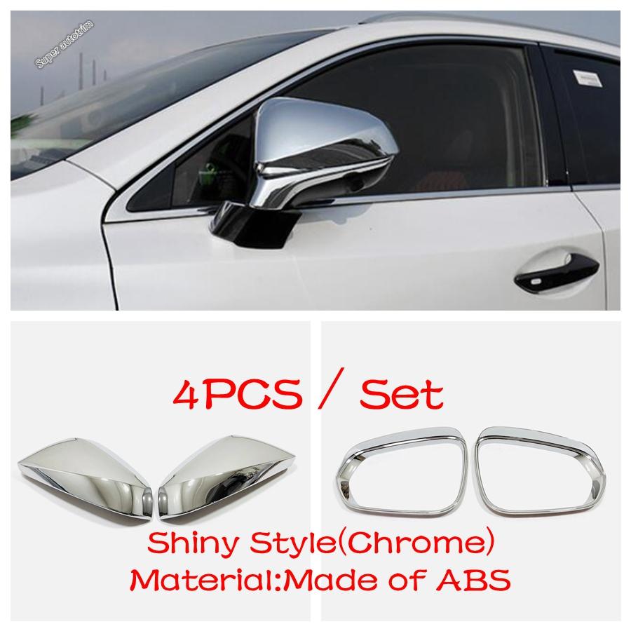 Rearview Mirror Cap Shell Protection Cover Trim For Lexus RX 450 / NX 300 2016 -  ABS Chrome / Black Accessories Exterior