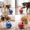 Multi Colors Food Dispensing Ball Milk Scent Rubber Wobble Feeder IQ Puzzle Toy  Boredom Relief