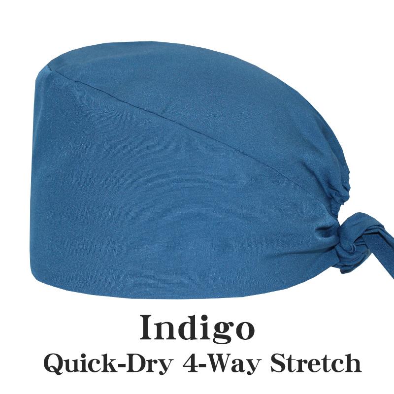 Customized Solid Color Dental Doctors Cap Women Men Nursing Hat Laboratory Pet Vet Breathable Medical Scrub Caps with Buttons
