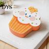 Multi-purpose Kitchen Sink Scrubber Double-Sided Cellulose Scrub Sponges, Cute Dessert Patterns Non-Scratch Wood Pulp Honeycomb Structure Sponge,