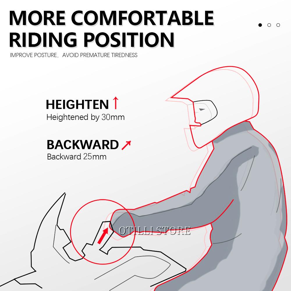 32MM CNC Handlebar Riser For BMW R1250RT R1250 RT R 1250 RT 2021 2022 2023 Handlebars Back Move Mount Motorcycle Otilli