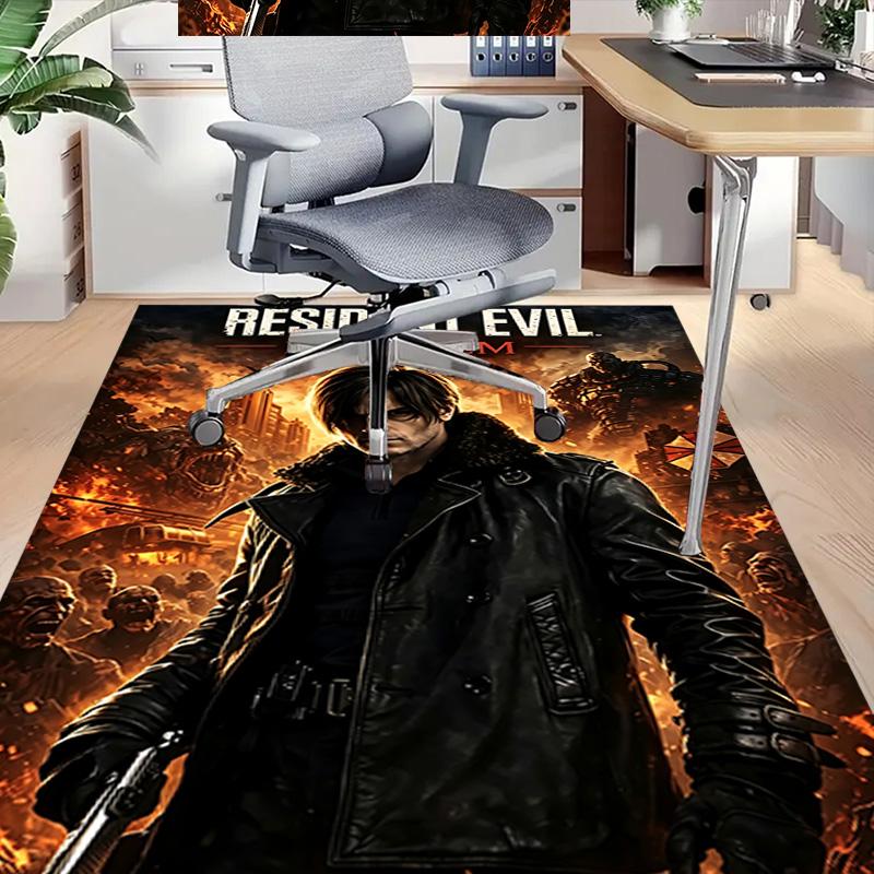 Resident Evil Requiem Poster Carpet For Playroom Bedroom Living Room Sofa Home Decorkids Game Area Rug Nonslip Floor Mat