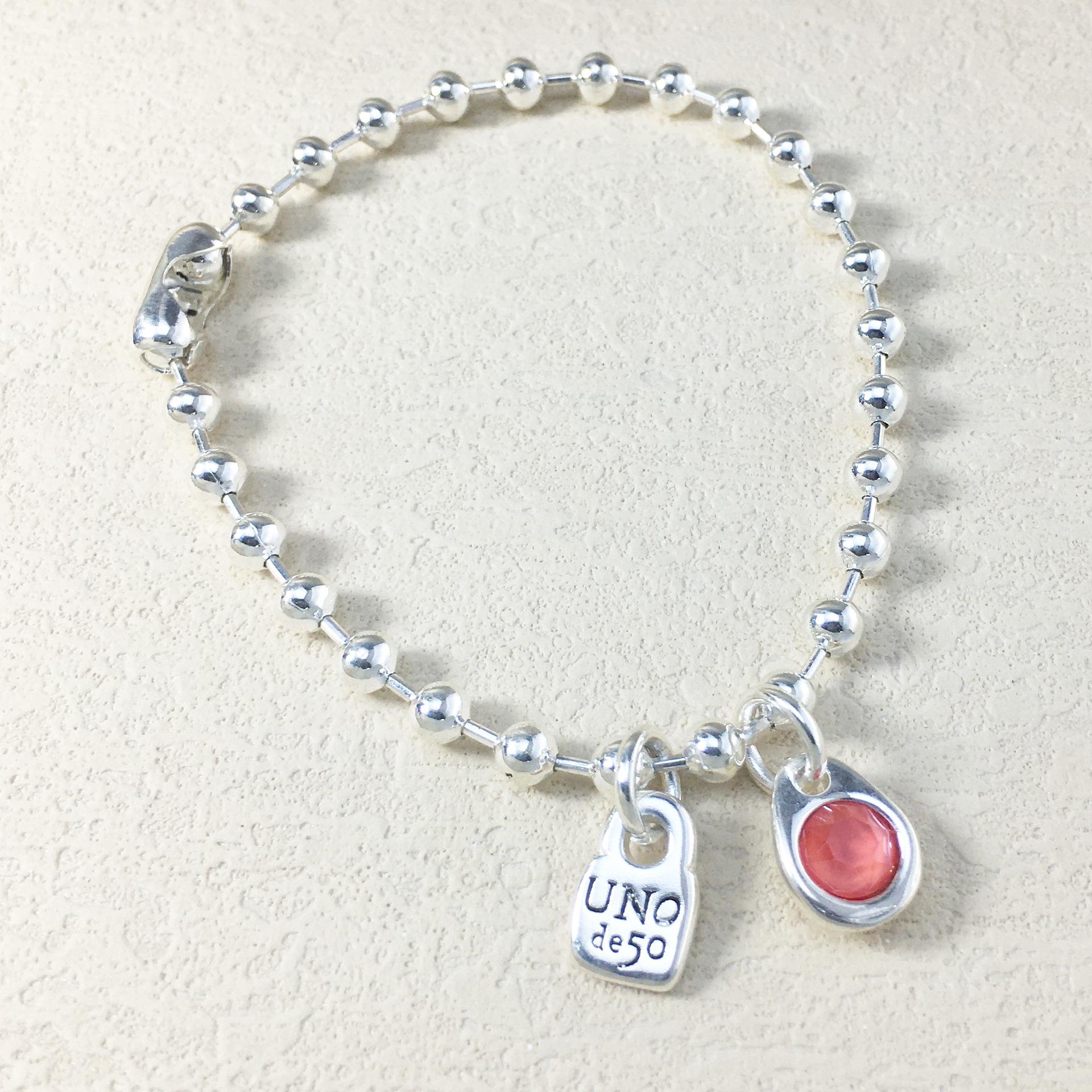 2024 UNOde50 Best-Selling Geometric Silver-Plated Bracelet – A Romantic Gift for Her
