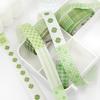 JIAMEI 5rolls Fabric Fragments Series Ins Simple Basic Decoration Washi Tape Set DIY Handmade Collage Aesthetic Scrapbook Tape