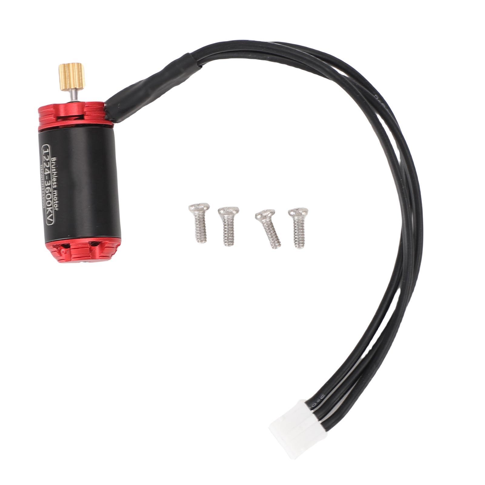 

1224 3600KV Brushless Outrunner Motor Replacement for Axial SCX24 RC 118 124 Crawler Car RC