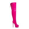 Fashion New High-quality Cross Strap Black Red Over The Knee Boots Sexy Hot Girl Pole Dance 15cm High Heel Motorcycle Boots Size 35-46