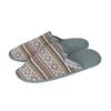 Dulton Room Shoes Slippers MEN GRAY GREEN Indoor Shoes Woven Pattern with Storage Bag Height 95mm Width 305mm Depth 125mm SLIPPERS SAMOA RN-0783M/GG