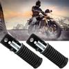 Pair of Motorcycle Rear Passenger Foot Pegs Pedal Footrest for Suzuki GN125 QJ25 GS125 GT125 5