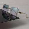 Sonnenbrille Damen Mode Herren Quadratisches Design Sonnenbrille Vintage Weiblich Männlich Kunststoffrahmen Stilvoll