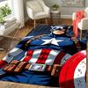 1Pc Captain America Shield Rain Rug, Office Carpet Indoor Outdoor Doormat, Non-Slip, Comfortable, Living, Christmas Halloween, Xmas Gift G134