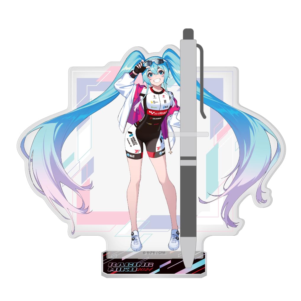 Racing Miku 2024 JCL TEAM UKYO Support Ver. Acrylic Pen Stand