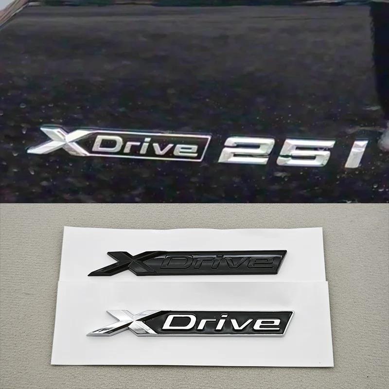 3D ABS Logo XDrive Emblemat X Drive Odznaka na Tylną Klapę Samochodu Naklejka na Błotnik Boczny Do BMW Xdrive Seria 3 Seria 5 X1 X3 X5 Akcesoria