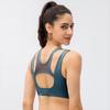 Women's Bare-Feel Mesh Panel Yoga Sports Bra Tank Top