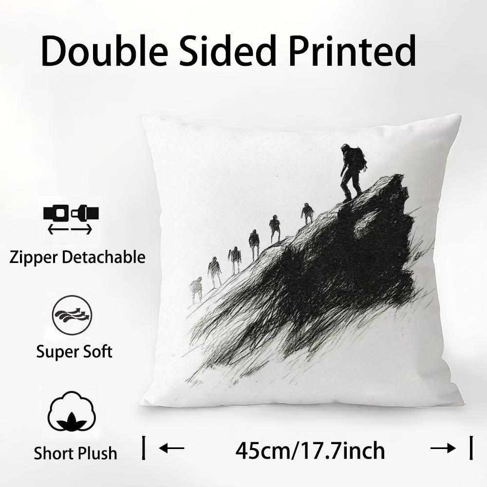 Design B-Beny J-Jr Pillow Case Plush Fabric Soft Double Sided Print Sofa Cushion Cover Throw Pillow Covers
