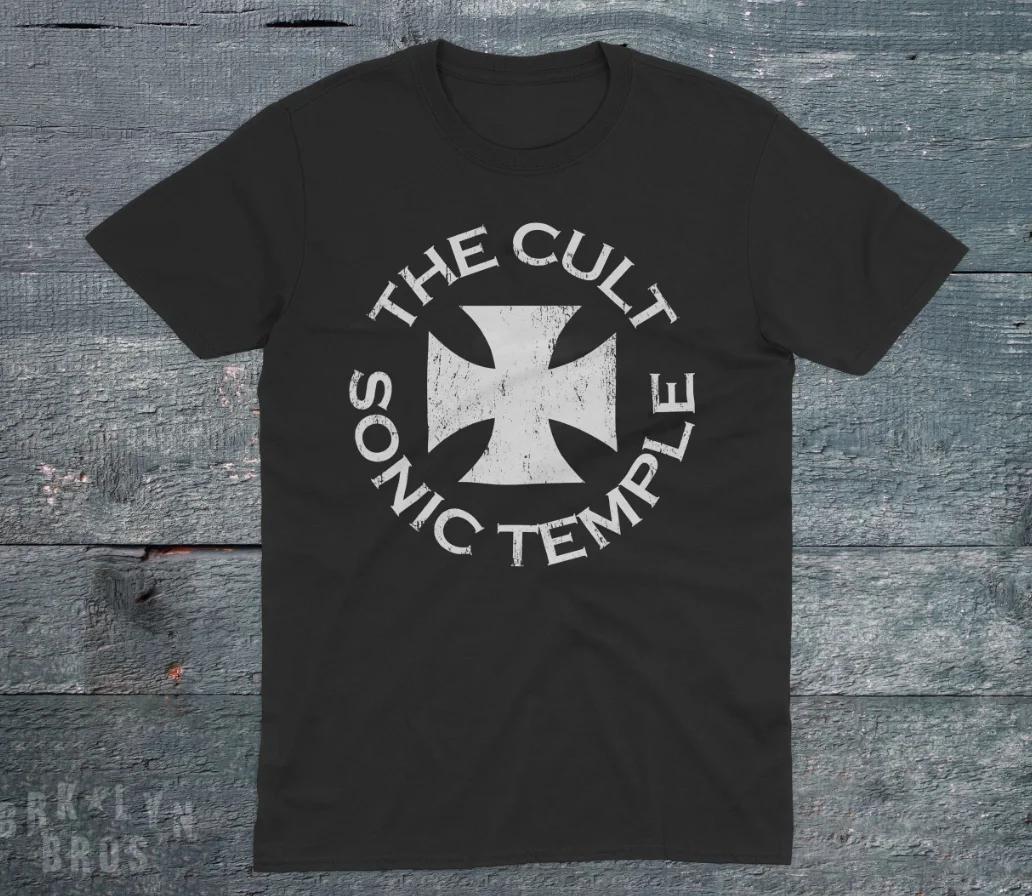 

The Cult Sonic Temple Винтажная футболка унисекс рок-группы Экологическое спокойствие Беззаботные улицы Литературный и свежий 4XL