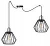 Hanging Lamp, Ceiling Chandelier, Wire Shade, Led