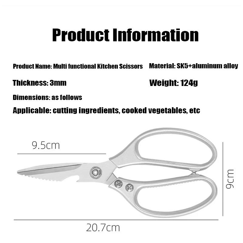 SK5 Steel Multi Functional Kitchen Scissors for Fish Killing Powerful Chicken Bone Scissors and Barbecue Food Scissors