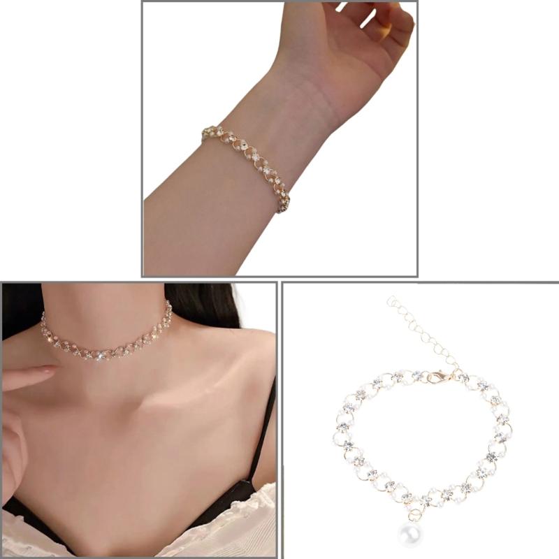 Alloy Jewelry Featuring Beads Everyday Wear Bracelet Suitable for Enhancing the Style of Youthful and Fashion Women