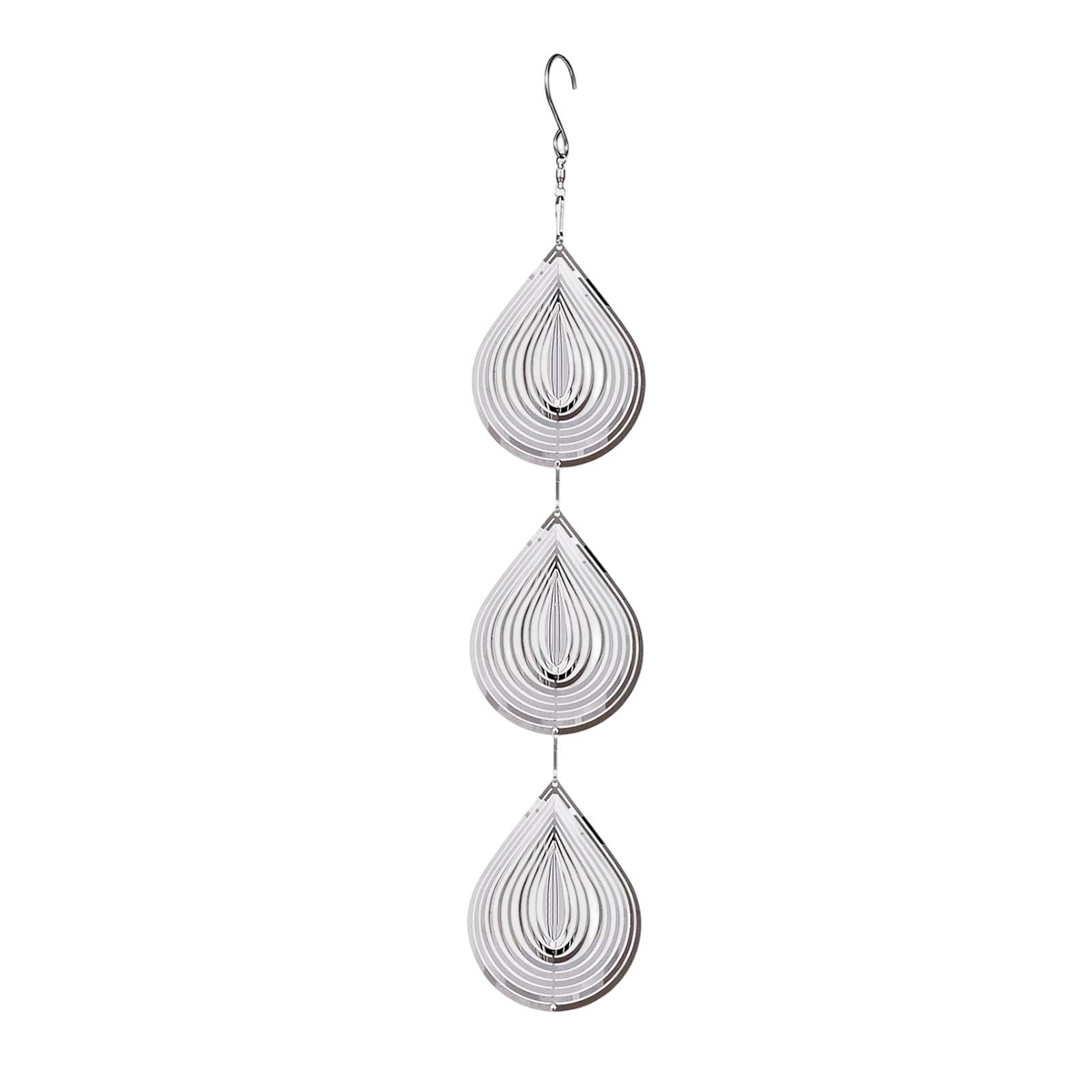 

Stainless Steel Spiral Tornado Wind Spinner Hanging Garden Ornament with Circular Design and Bird Deterrent Function Outdoor Decoration One Size
