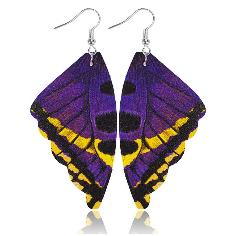 Nowe zabytkowe kolczyki z motylimi skrzydłami w stylu boho, kolorowe kolczyki dla kobiet, biżuteria na prezenty