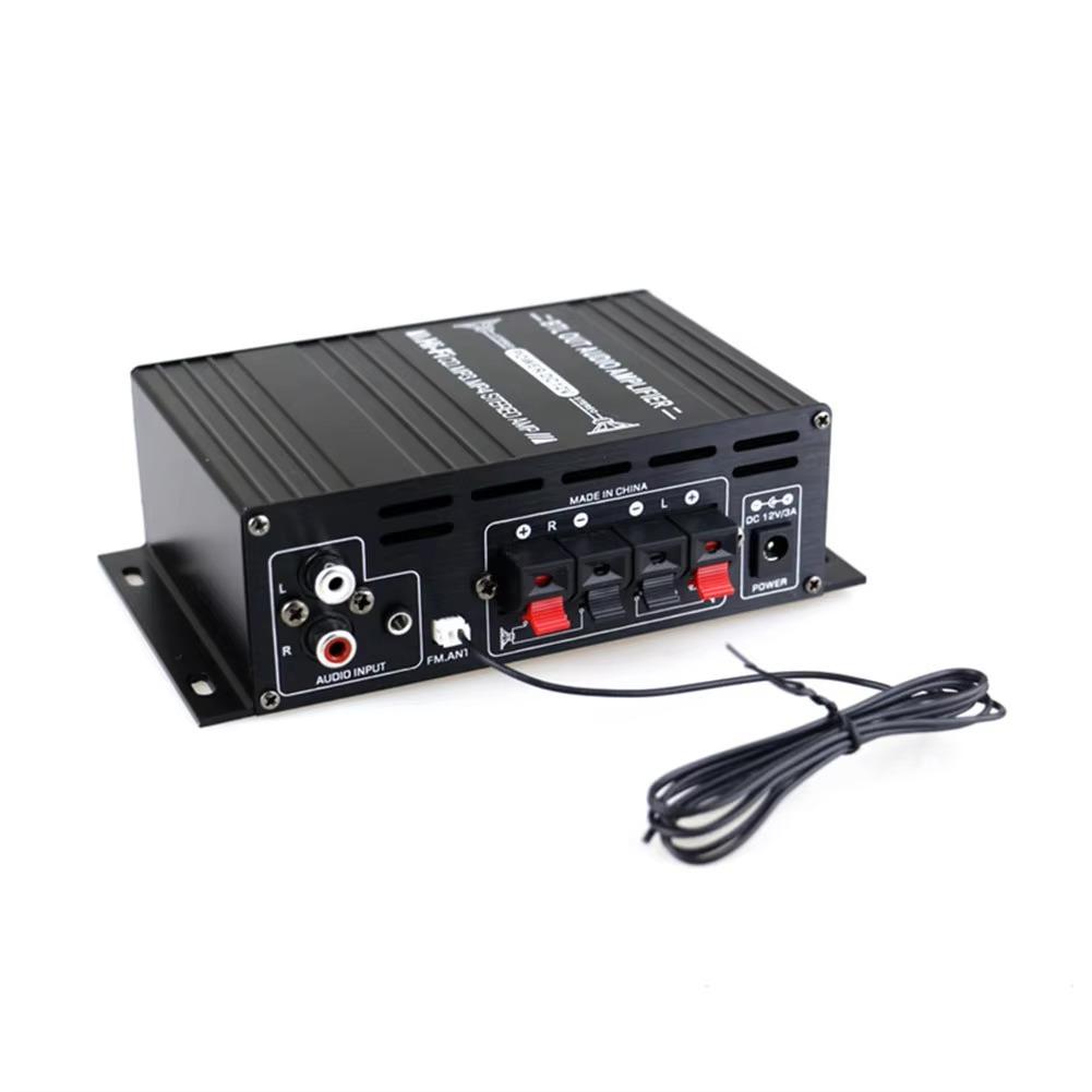 AK-380 Bluetooth Hi-Fi Audio Amplifier 40Wx2 Stereo Power Amp with Remote Control USB SD AUX Input For Home/Car
