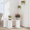 VidaXL Plant Stands 2 Pcs White 30x30x40 Cm Engineered Wood 3307846
