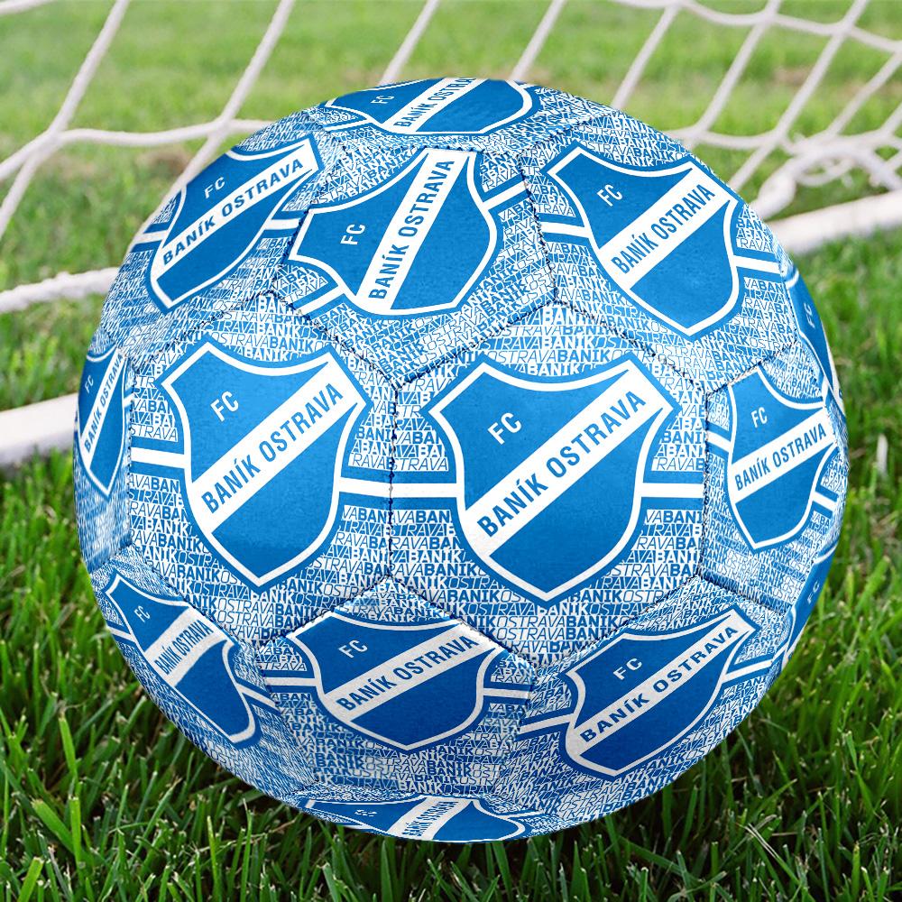 Banik Ostrava Crest Emblem Size 5 Soccer Balls, High-Quality, Anti-Slip, Protective Football, a Unique Gift Suitable for Birthdays, Christmas