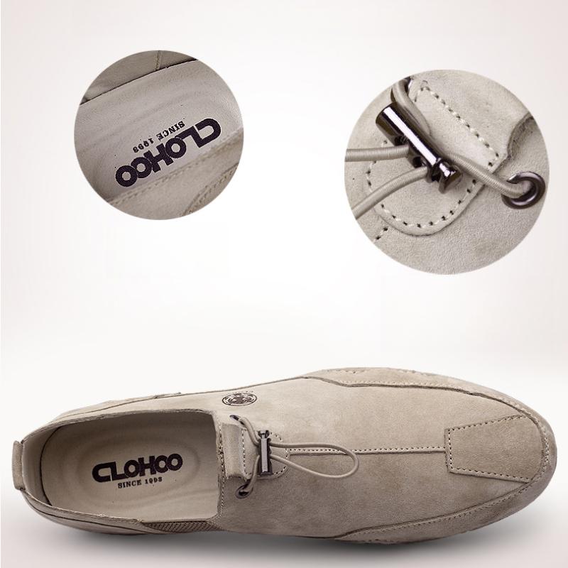 Men's Shoes Breathable Light Anti-slip Outdoor Flat Shoes for Men Casual Driving Shoes Genuine Leather Boat Shoes Soft Sole Footwear