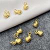 Gold Plated Lucky Money Bag Pendant Charm for DIY Beaded Bracelets and Necklaces