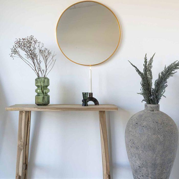 Console 90x30x80 Cm In Natural Teak