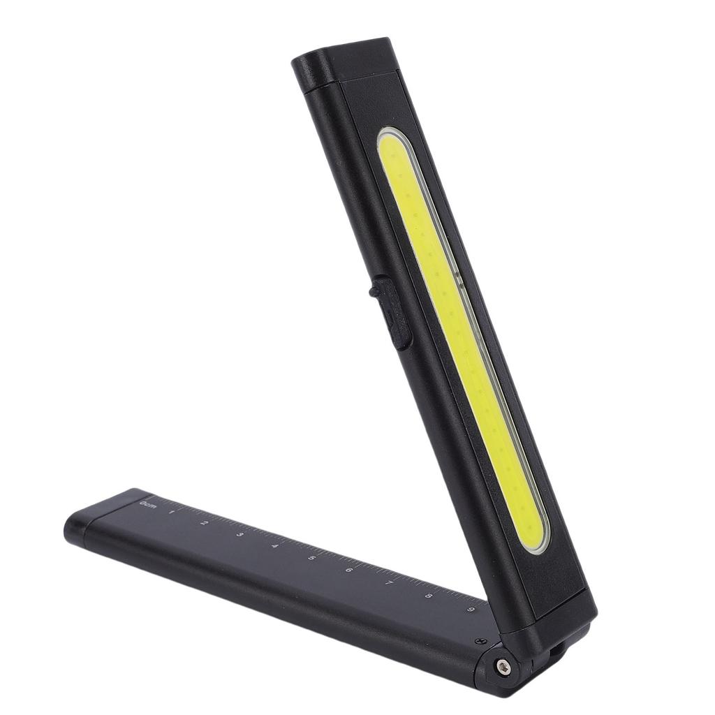 COB LED Work Light with Magnetic Base Ruler Rechargeable Portable Pocket Pen Flashlight for Inspection Auto Repair