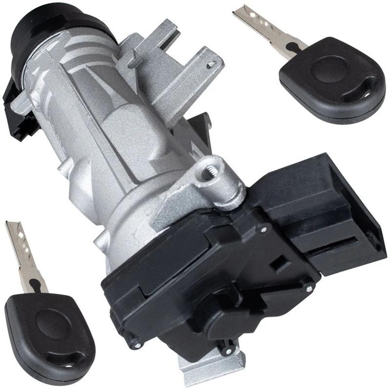 Car Ignition Switch Lock Replacement 6RA905865 8E0905855A For VW  Vehicles Accessory LHD Silver  Black